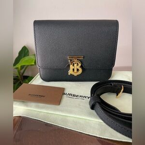 BURBERRY Black Mini TB Crossbody Bag 1,390$
